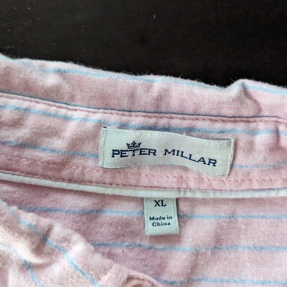 Peter Millar Pink Polo Size XL - Picture 3 of 4